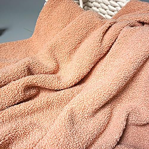 Weiches Solid Kunstpelz-Stoff 50cm*160cm Zotteliger Sherpa Fleece-Stoff für Zwerg Cosplay Kostüm Kleidung Teppich Nähen DIY Handwerk(26 Orange yellow) von JINDAOSH