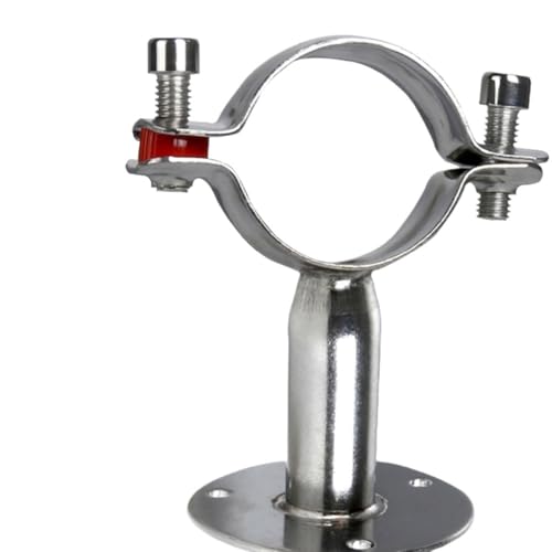 JINFEUGE 1/2" Bis 4" Edelsta304 Rohrhalter-Klemmenhalterung Mit Grundplatte 15-102 Mm/F Type H 100Mm/Clamp 102-105Mm von JINFEUGE