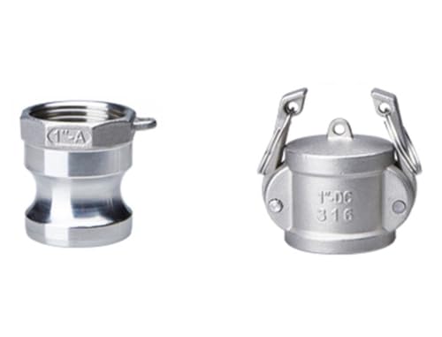 JINFEUGE 1 Satz Dn25 1" Typ a + B/A + C/A + D/A + Dc Camlock-Adapter, Edelsta304, Schnellkupplung/a And Dc/Other von JINFEUGE