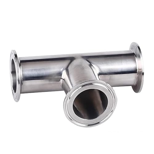 JINFEUGE 1 Stück 19–108 Mm Außendurchmesser Usu304 Sanitär-Ferrule, 3-Wege-T-Verbinder, 1,5"-4" Tri-Clamp/Color/19Mm * Ferrule 50.5 von JINFEUGE