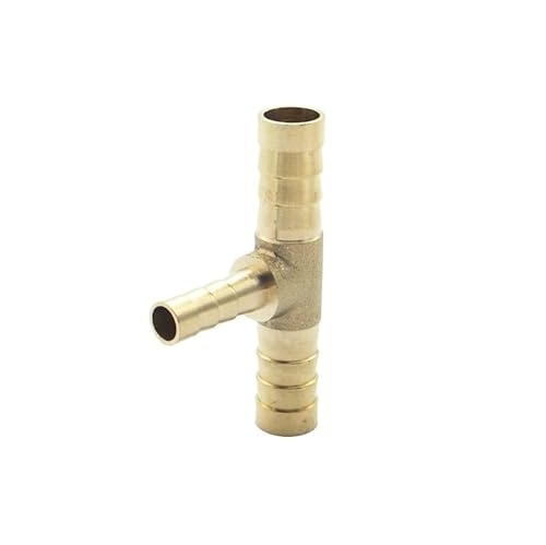 JINFEUGE 1 Stück 4 Mm 5 Mm 6 Mm - 14 Mm 16 Mm T-Stück Reduzierstück, Messing-Rohrverschraubung Mit Widerhaken, Reduzierstück, Verbindungsstück, Adapter/Color/8-6-8Mm Od von JINFEUGE