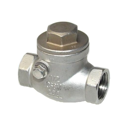 JINFEUGE 1 Stück Horizontales Rückschlagventil Mit Innengewinde, Edelsta304/2" JINFEUGE 1 Stück Horizontales Rückschlagventil Mit Innengewinde, Edelsta304/2" von JINFEUGE