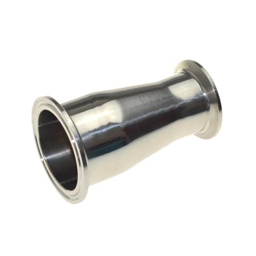 JINFEUGE 1 Stück Sanitärfitting Tri-Clamp Reduzierstück, Rohrverbinder, Edelsta304/Od 25Mm*32Mm von JINFEUGE
