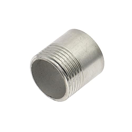 JINFEUGE 1 Stück Ss304 Wasserrohrverschraubung 1/8" 1/4" 3/8" 1/2" 3/4" 1" 1-1/4" 1-1/2" Gerader Rohrverschraubungsadapter Mit Innengewinde/1T Male Threaded/Dn32 von JINFEUGE