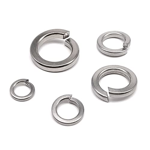 JINFEUGE 10/50 Stück M1,6 M2 M2,5 M3/M4 M5 M6 M8 M10 M12 M14 M16 Gb93 A4 316 Edelstahl-Federmit Elastischer Dichtung/Color/50Pcs M4 von JINFEUGE