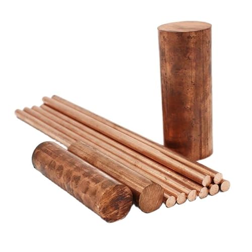 JINFEUGE 1Pc Copper Round Bar Metal Rod Milling Metalworking 2Mm 3.0Mm 4Mm 5Mm 6Mm 7Mm 8Mm 10Mm/Color/5 * 150Mm 1Pc von JINFEUGE