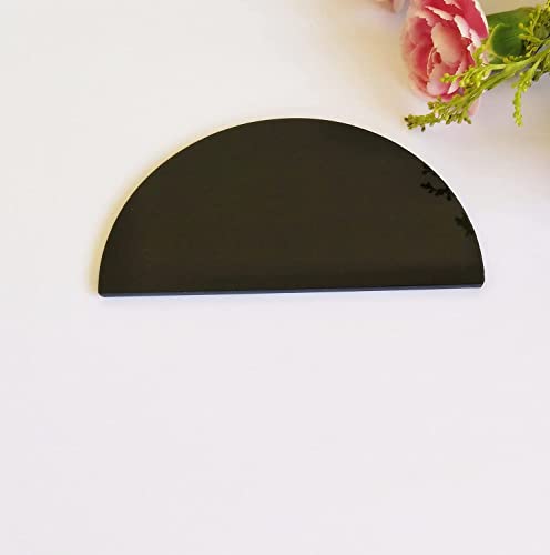 JINFEUGE 20 Leere Acryl-Tischplatten, Acryl-Tischkarten Für Sitzgelegenheiten, Lebensmittelschilder, 3,0 Mm Dick/Black 20Pcs von JINFEUGE