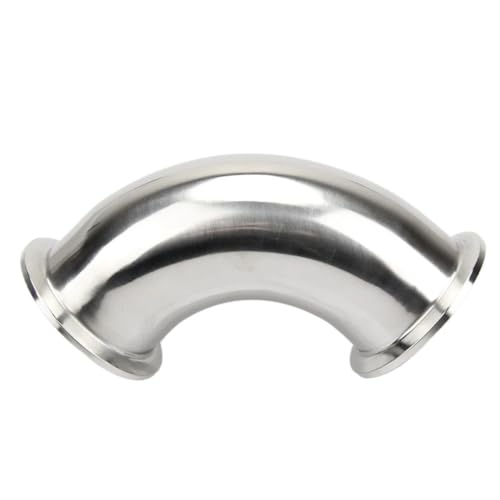 JINFEUGE 5" 2" 3" 4" (19-108 Mm) Außendurchmesser Sanitär-Tri-Clamp-Feerule Außendurchmesser 90-Grad-Winkelstück Wasserrohrverschraubung Edelsta304/45 Degrees/19Mm * Ferrule 50.5 von JINFEUGE