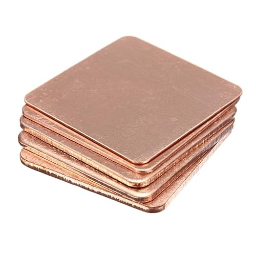 JINFEUGE 5Pcs Laptop Copper Sheet 0.30-2Mm Thickn Plate Strip Shim Thermal Pad Heatsink Sheet For Gpu Cpu Chip Ram Cooling/20 * 20 * 1.5Mm JINFEUGE 5Pcs Laptop Copper Sheet 0.30-2Mm Thickn Plate Strip Shim Thermal Pad Heatsink Sheet For Gpu Cpu Chip Ram Cooling/20 * 20 * 1.5Mm von JINFEUGE