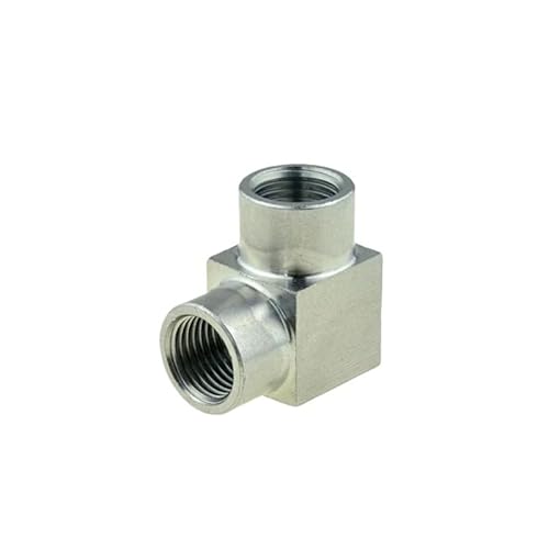 JINFEUGE Edelsta304 Rohrverschraubung T-Stück Winkelstück 4-Wege 1/8 1/4 3/8 1/2 Innengewinde Hochdruck-Luftadapter Kupplungsverbinder/Ss-Pv-Ff/1/4" von JINFEUGE