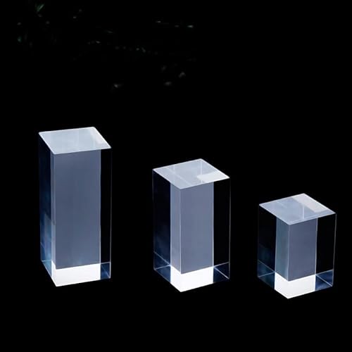 JINFEUGE Klare Quadratische Acrylplatte, Stanzblock, Kosmetikständer, Fotorequisiten, Ornamente,E, Halsketten, Schmuckhalter/3 * 3 * 3Cm JINFEUGE Klare Quadratische Acrylplatte, Stanzblock, Kosmetikständer, Fotorequisiten, Ornamente,E, Halsketten, Schmuckhalter/3 * 3 * 3Cm von JINFEUGE