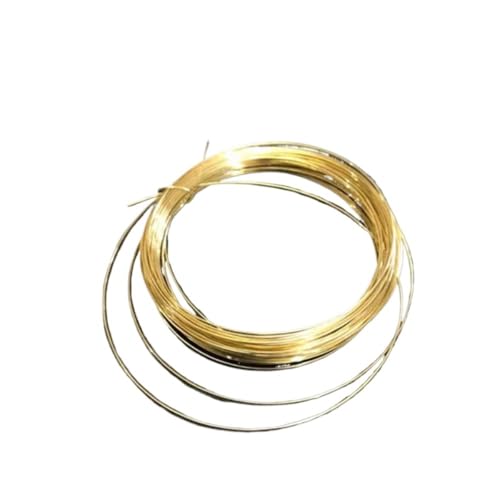 JINFEUGE Messingdraht H62, Hochreiner Kupferdraht, Durchmesser 0,5–3,0 Mm, Länge 10 M, Kupferdraht Zurmleitung/Color/D2Mm * 10M von JINFEUGE