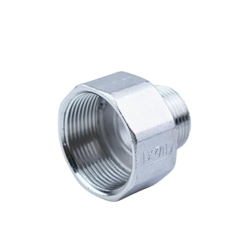 JINFEUGE Rohrverschraubungen Edelsta304, Reduzierstück, Außengewinde Auf Innengewinde, Bspt 1/4" 1/2" 3/4" 1" 2" Wasser- Und Ölrohr-Anschlussadapter/Female To Male/Dn15 To Dn8 von JINFEUGE