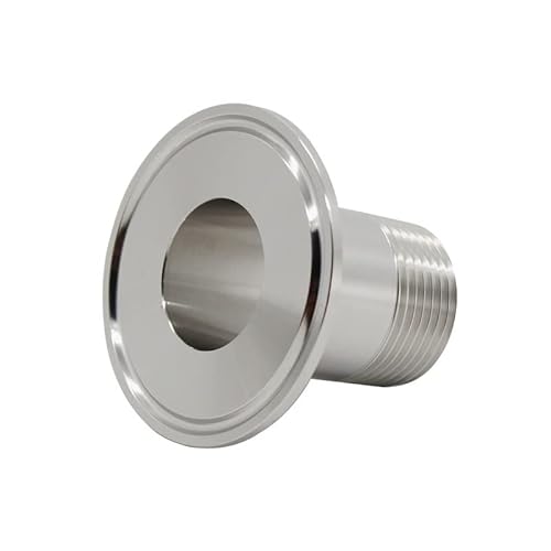 JINFEUGE Sp1/4" 1/2" 3/4" 1" 1-1/4" 11/2" 2" Ss304 Sanitär Außengewindeverschraubung Tri-Clamp Adapter Dn15-50/Dn20 Ferrule Od 64/Ss316L von JINFEUGE