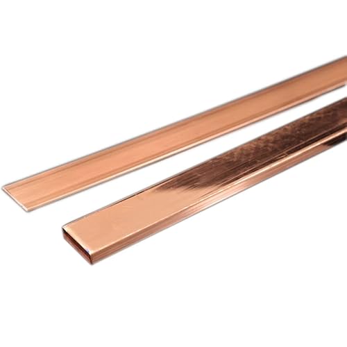 JINFEUGE T2 Copper Strip Flat Square Red Copper Strip Conductive Grounded Copper Strip Purple Copper Bus Strip Tin Plated Copper Strip/Color/3.0Mm * 15Mm * 25Cm JINFEUGE T2 Copper Strip Flat Square Red Copper Strip Conductive Grounded Copper Strip Purple Copper Bus Strip Tin Plated Copper Strip/Color/3.0Mm * 15Mm * 25Cm von JINFEUGE