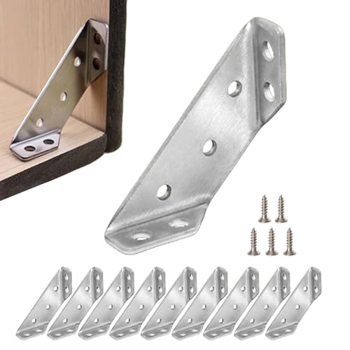 Eckverbinder Möbelbau | Universeller Möbel Eckverbinder | Schrank Eckhalterungen | Winkel Eckhalterung | Dreiecksstütze Aus Edelstahl, Winkelverbinder, Edelstahl Möbelwinkel Bettwinkel Mit Schrauben Eckverbinder Möbelbau | Universeller Möbel Eckverbinder | Schrank Eckhalterungen | Winkel Eckhalterung | Dreiecksstütze Aus Edelstahl, Winkelverbinder, Edelstahl Möbelwinkel Bettwinkel Mit Schrauben von JINGAN