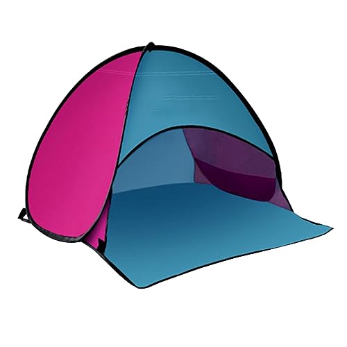 Strandzelt, Kopf-Popup-Baldachin, automatisches Schattenzelt – Strand-Sonnenschutz, automatisches Schattenzelt, tragbar, winddicht, Sonnenschutz mit Handy-Ständer von JINGAN