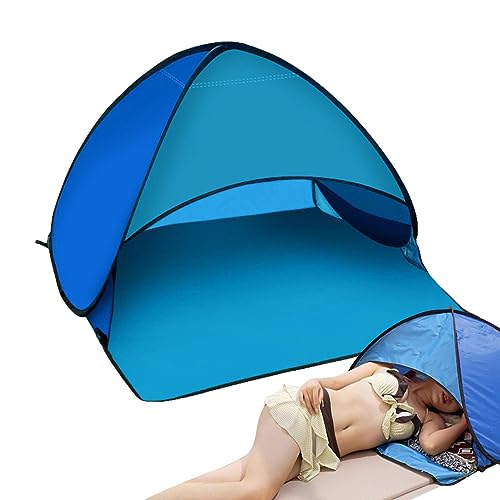 Strandzelt - Automatisches Schattenschutzzelt mit Kopf-Popup-Baldachin - Strand-Sonnenschutz Automatisches Schattenzelt, Tragbares Winddichtes Sonnenschutz mit Handy-Ständer von JINGAN