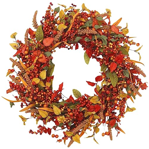 Türkranz Herbst | Realistische Beeren Herbst Tür Kranz | Künstliche Thanksgiving Day Hängenden Kranz Für Hochzeit Home Party Tabelle Hintergrund Bogen Dekor von JINGAN