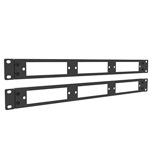 JINGCHENGMEI 2 Stück 1U 48,3 cm Blankofaser-Patchpanel für 3 LGX-Panels von JINGCHENGMEI