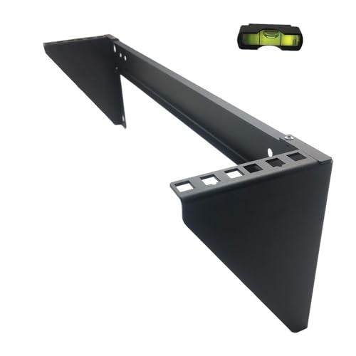 JINGCHENGMEI 2U Hochleistungs-Patch-Panel-Halterung für vertikale Wandmontage - 125 lb Stahl-Rack-Halterung für 19-Zoll-Netzwerk-, Server- und Datengeräte von JINGCHENGMEI