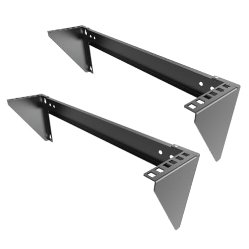 JINGCHENGMEI MFT-HVWRF2U-2PC 48,3 cm (19 Zoll) 2U Schwerlast-Rack vertikal zur Wandmontage und 56,7 kg Server-Rack zur Wandmontage von JINGCHENGMEI