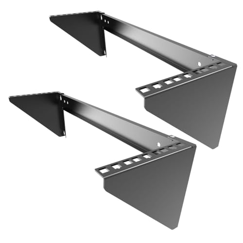JINGCHENGMEI MFT-HVWRF3U-2PC 3U Tragkraft Heavy Duty 48,3 cm Stahl Vertikale Patchpanel Halterung für Netzwerkgeräte (2 Stück) von JINGCHENGMEI