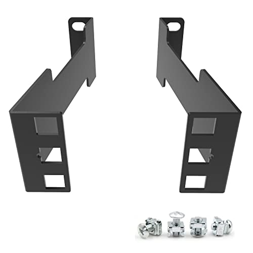 Jingchengmei 1HE Schienentiefenadapter - 10 cm Tiefe Rack Extender für Netzwerk-Rack - Rack-Adapter - Rack Montage Adapterkit - Netzwerk Rack Erweiterung (1UEXB) von JINGCHENGMEI