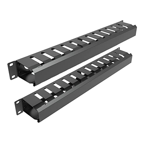 Jingchengmei All Metal – 2 Pack-1U 19 Zoll Server Rack Wire Management System – zerlegte Rack Mount horizontale Kabel-Management 12 große Slots Kabel-Manager Fingerkanal mit Abdeckung Jingchengmei All Metal – 2 Pack-1U 19 Zoll Server Rack Wire Management System – zerlegte Rack Mount horizontale Kabel-Management 12 große Slots Kabel-Manager Fingerkanal mit Abdeckung von JINGCHENGMEI