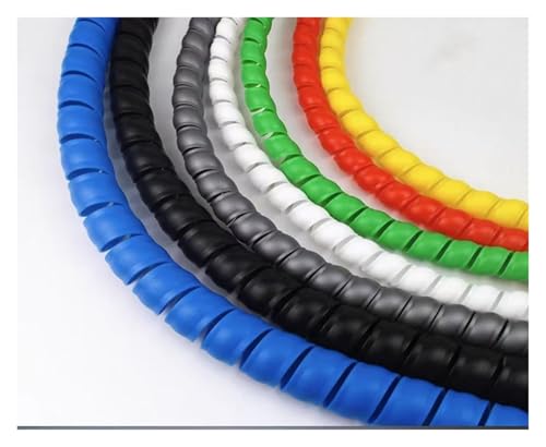 1 Meter 40 mm - 120 mm Hülsenabdeckung Rohrwickelkabel Rohrschutz Flexible Spiralleitungswicklung Drahtkabelschutz Organizer Schlauchabdeckung(Yellow,40mm inside diameter) von JINGCHI