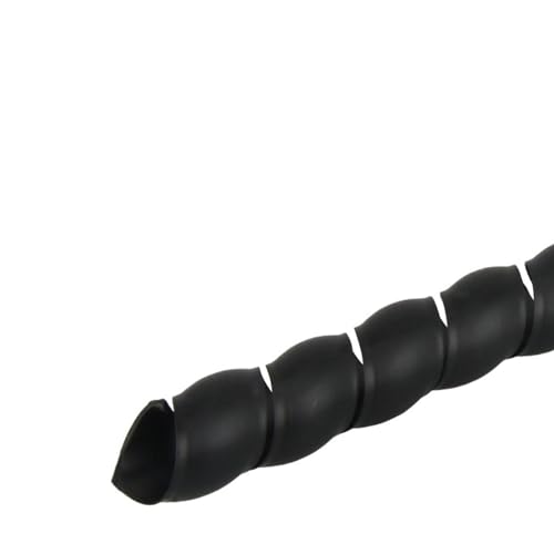 1 Meter 8 mm 10 mm flexible Spiralwickelhülse Leitungsorganisatorabdeckung Rohrwickelschutzschlauchabdeckung (Farbe: Rot, Größe: ID 22 mm)(Black,ID 20 mm) von JINGCHI