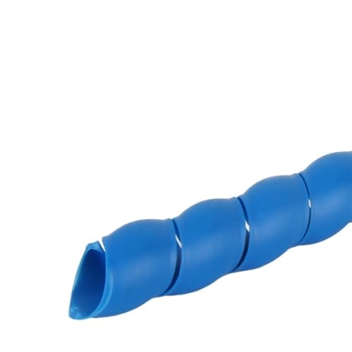 1 Meter 8 mm 10 mm flexible Spiralwickelhülse Leitungsorganisatorabdeckung Rohrwickelschutzschlauchabdeckung (Farbe: Rot, Größe: ID 22 mm)(Blue,ID 16mm) von JINGCHI