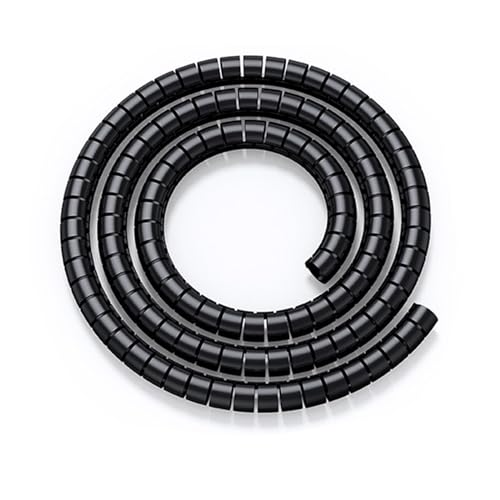 1 Meter Kabel Spirale Wrap Rohr Linie Draht Protector Organizer 8mm 32mm 42mm Rohr Abdeckung Schutz Wicklung Schlauch Abdeckung(Black,16mm inside diameter) von JINGCHI