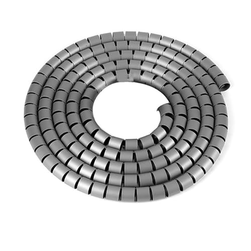 1 Meter Kabel Spirale Wrap Rohr Linie Draht Protector Organizer 8mm 32mm 42mm Rohr Abdeckung Schutz Wicklung Schlauch Abdeckung(Gray,16mm inside diameter) von JINGCHI