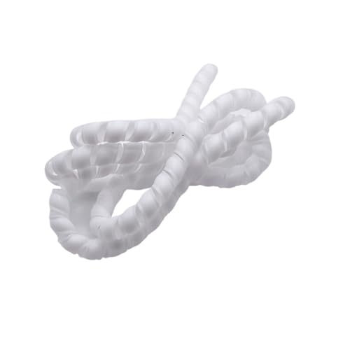 1 stücke Draht Veranstalter Kabel Schutz Hülse Wicklung Rohr Schutz Hülse Spirale Wrap Wicklung Schutz Schläuche Abdeckung(White,ID 16mm 5 Meters) von JINGCHI