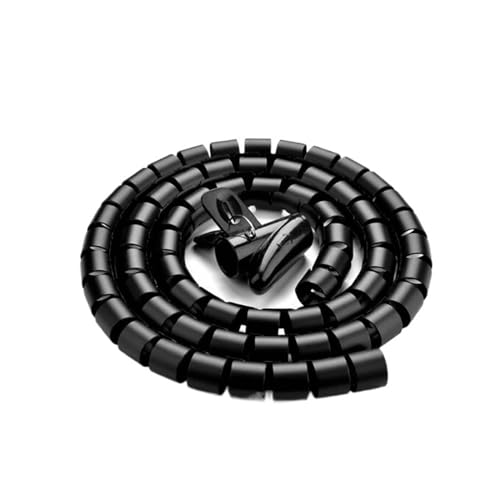 1 stücke Schwarz Kabel Hülse Organizer Rohr Wrap Kabel Protector Flexible Spirale Draht Lagerung Rohr Schläuche Abdeckung(16mm ID 1.5 meter) von JINGCHI