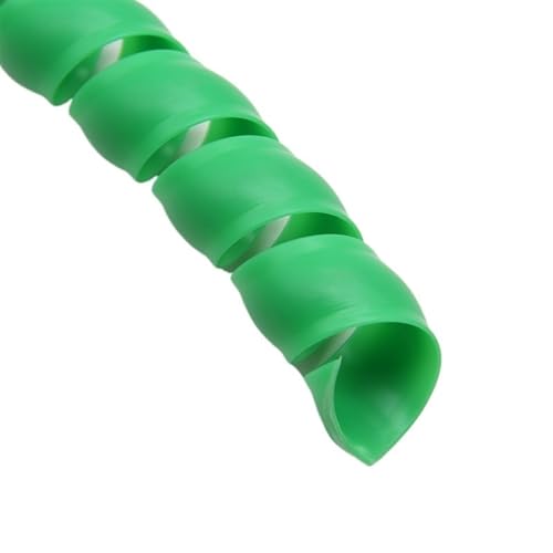 Flexible Kabelhülle 8 mm 10 mm 12 mm Spiralrohrwicklung Wickelleitungsschutz Kabelorganisator Drahtabdeckung Rohrschutz Schlauchabdeckung(Green,ID 10mm 10 Meters) von JINGCHI