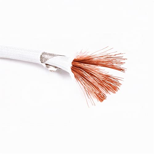 Geflochtener Elektrodraht, Glimmergeflecht, Hochtemperaturdraht, 500 °C, 600 V, mehrere AWG-Größen, 10 Meter(13awg 2.5mm) von JINGCHI