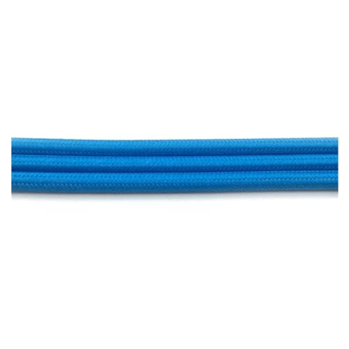 Geflochtenes Elektrokabel, Kupfer, geflochtenes Lampenkabel, 5,5–5,8 mm, mehrfarbig, 3–10 Meter(Blue,3meter) von JINGCHI
