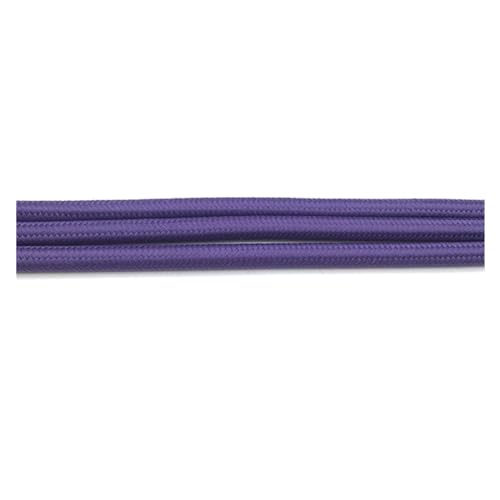 Geflochtenes Elektrokabel, Kupfer, geflochtenes Lampenkabel, 5,5–5,8 mm, mehrfarbig, 3–10 Meter(Purple,3meter) von JINGCHI