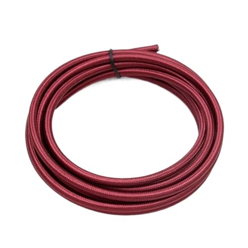 Geflochtenes Elektrokabel VDE 2-adrig 0,75 mm² Stoffdrahtkabel Mehrfarbig 2-10 Meter(35shiny wine red,5meter) von JINGCHI