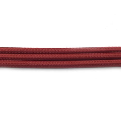 Geflochtenes elektrisches Kabel, geflochtenes Kabel, 5,5–5,8 mm, mehrfarbig, mehrere Größen(Burgundy,5meter) von JINGCHI