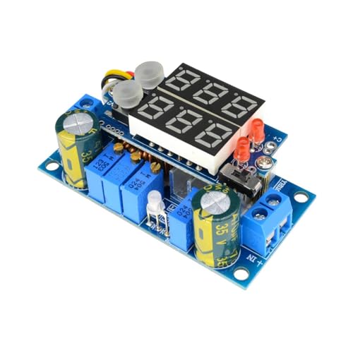 Tragbarer Solarstrommodul-Solarladeregler, Solarpanel-Controller 5A MPPT-Solarpanel-Controller Step-Down-Buck-Lademodul Dual-/Singa-LED-Anzeige LED-Regler-Controller for Blei-Säure/Lithium (Doppelanze von JINGCHI