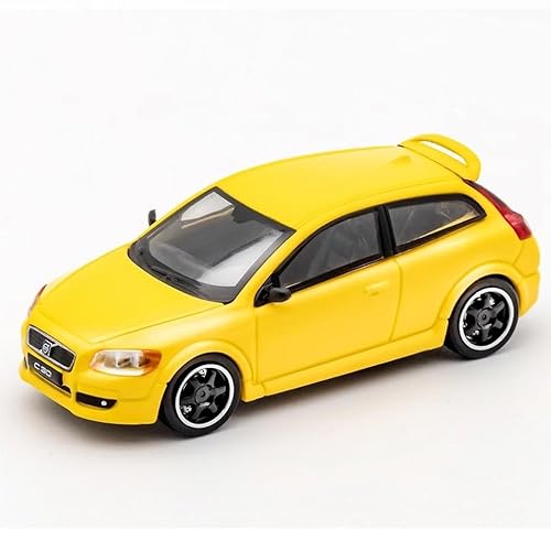 JINGDEE Dekoratives Automodell 1/64 for C30 Vintage Diecast Realistische Miniatur Auto Modell Arbeit Bereich Dekoration perfekt zum Verschenken(Yellow) von JINGDEE