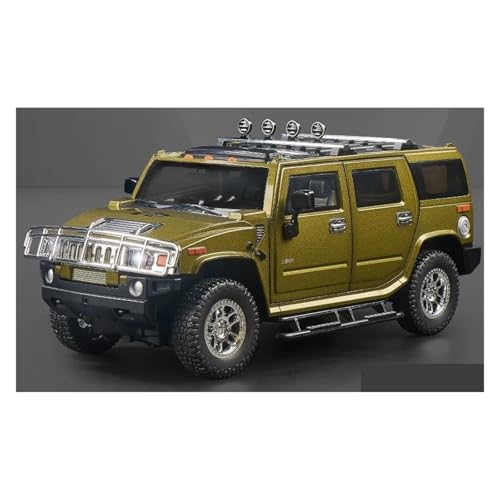 JINGDEE Dekoratives Automodell 1:18 for H2 Diecast Metall Legierung Off Road Auto Modell Kaminsims Dekoration perfekt zum Verschenken(Green) von JINGDEE