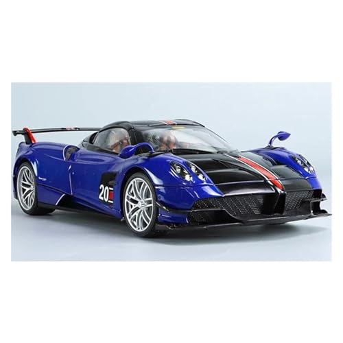 JINGDEE Dekoratives Automodell 1:18 for Huayra BC Diecast Legierung Sammlung Auto Modell Moderne Stil Dekoration perfekt zum Verschenken(Blue) von JINGDEE