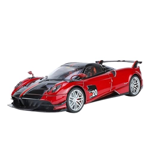 JINGDEE Dekoratives Automodell 1:18 for Huayra BC Diecast Legierung Sammlung Auto Modell Schlafzimmer Dekoration perfekt zum Verschenken(Red) von JINGDEE