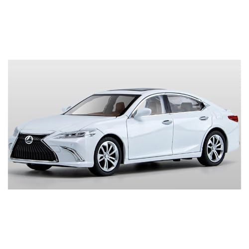 JINGDEE Dekoratives Automodell 1:24 for ES300 Diecast Metall Legierung Display Auto Modell Silvester Party Dekoration perfekt zum Verschenken(White) von JINGDEE