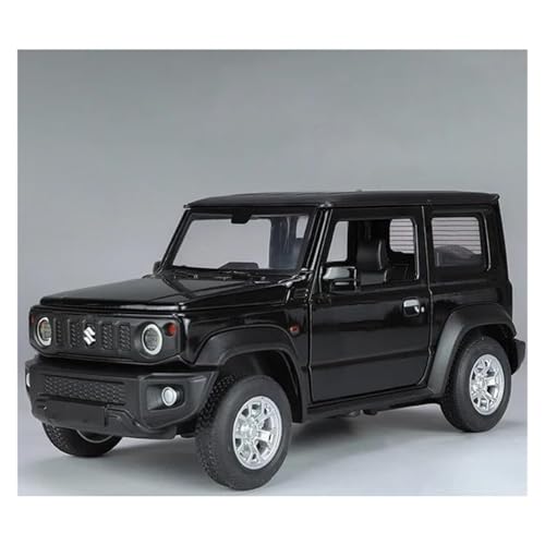 JINGDEE Dekoratives Automodell 1:24 for Jimny Geländewagen Diecast Metalllegierung Display Automodell Wohnzimmerdekoration perfekt zum Verschenken(Black) von JINGDEE