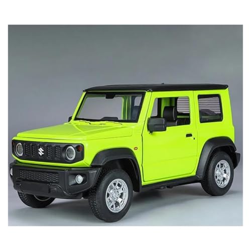 JINGDEE Dekoratives Automodell 1:24 for Jimny Geländewagen Diecast Metalllegierung Display Automodell Wohnzimmerdekoration perfekt zum Verschenken(Green) von JINGDEE